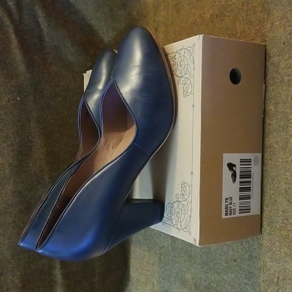 11 - American Duchess Royal Vintage - Blue Marilyn Heels Pumps - 1940s vintage - Picture 3 of 4